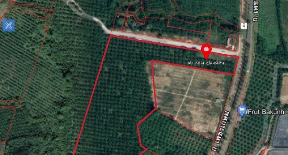 For sale land in Takua Thung, Phang Nga