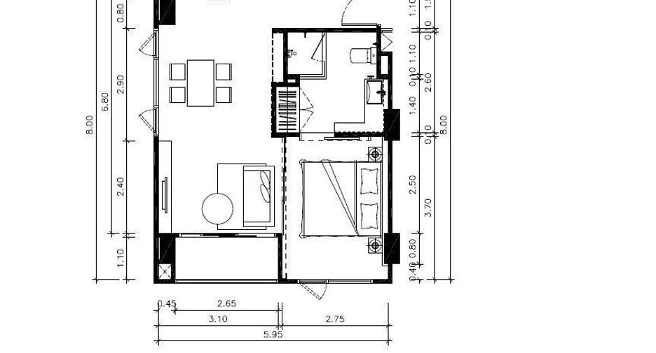 Wohnung zum Kauf mit 1 Zimmer in Thalang, Phuket