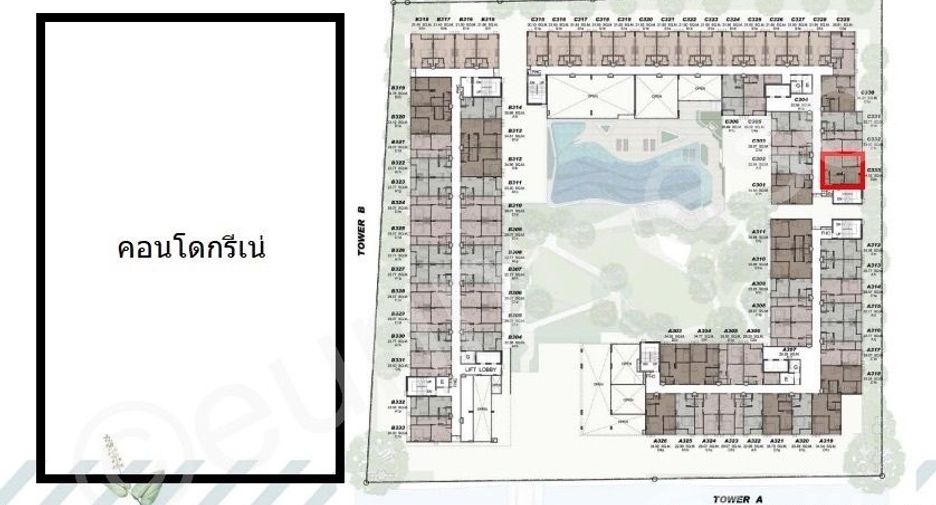 Wohnung zum Kauf mit 2 Zimmer in Pak Kret, Nonthaburi