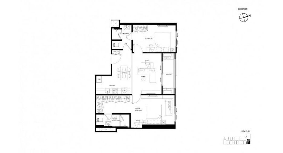 For sale 2 bedrooms condo in Huai Khwang, Bangkok