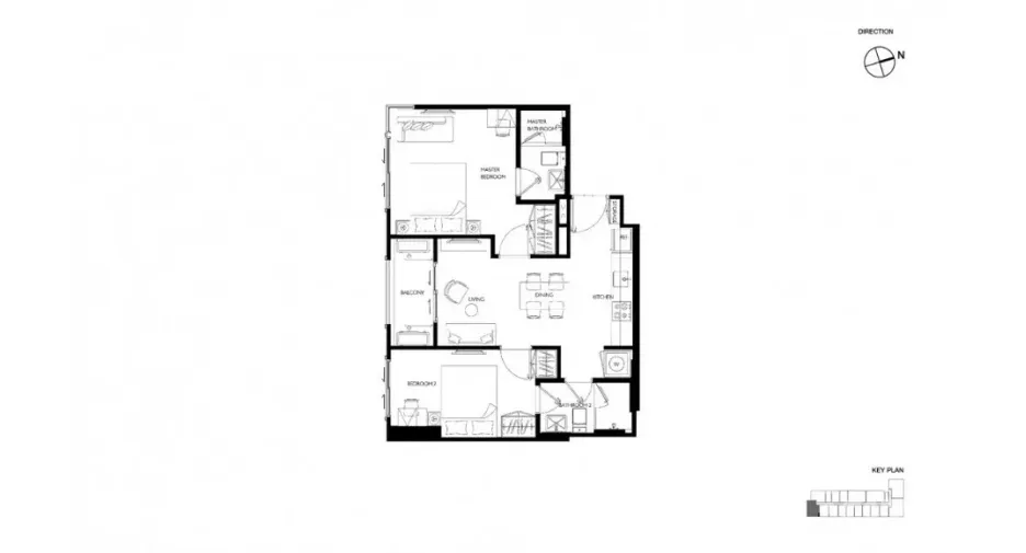 For sale 2 bedrooms condo in Huai Khwang, Bangkok