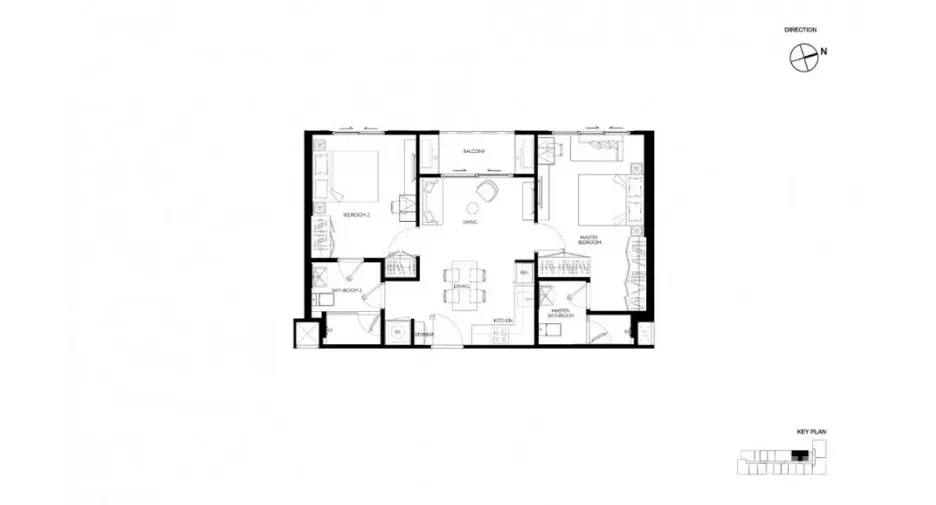For sale 2 bedrooms condo in Huai Khwang, Bangkok