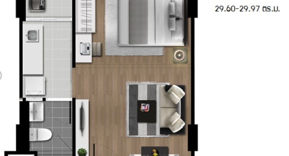 For sale 1 bed condo in Mueang Rayong, Rayong
