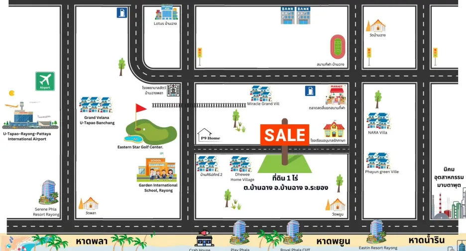 For sale land in Ban Chang, Rayong