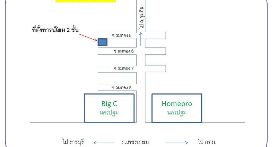 For sale 2 bedrooms townhouse in Mueang Nakhon Pathom, Nakhon Pathom