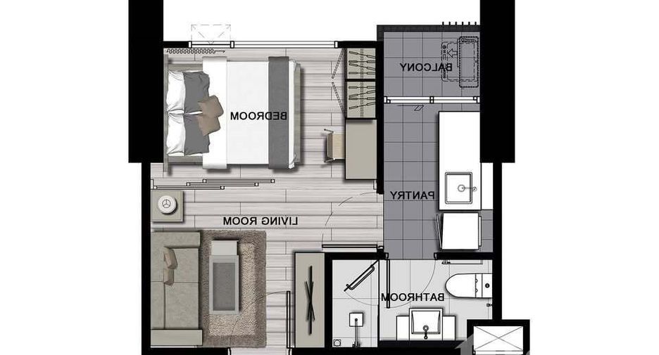 For sale studio condo in Mueang Nonthaburi, Nonthaburi