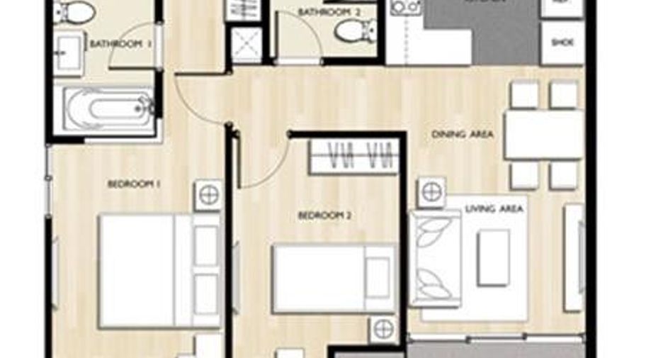 For sale 2 bedrooms condo in Watthana, Bangkok
