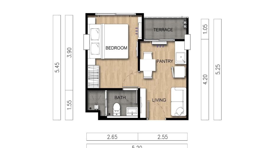 For sale studio apartment in Chatuchak, Bangkok