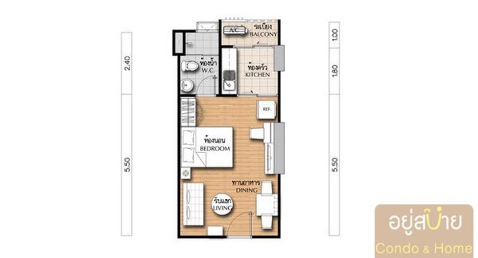 For sale studio condo in Bang Sue, Bangkok