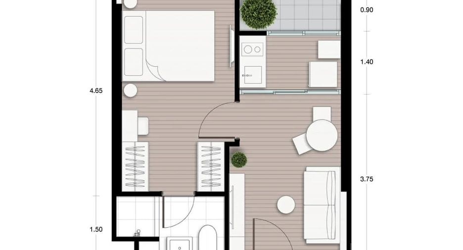 For sale 1 bed condo in Huai Khwang, Bangkok