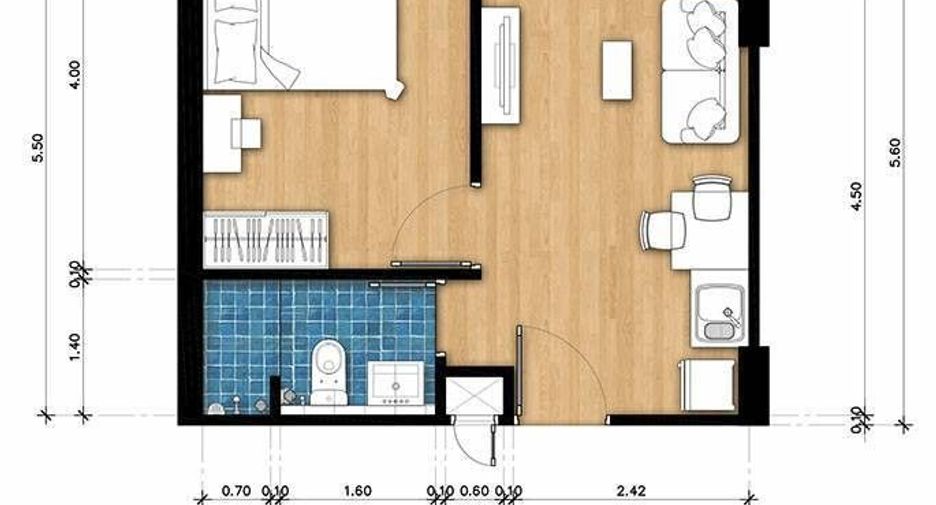 À vendre 1 chambre condo à Mueang Chiang Rai, Chiang Rai