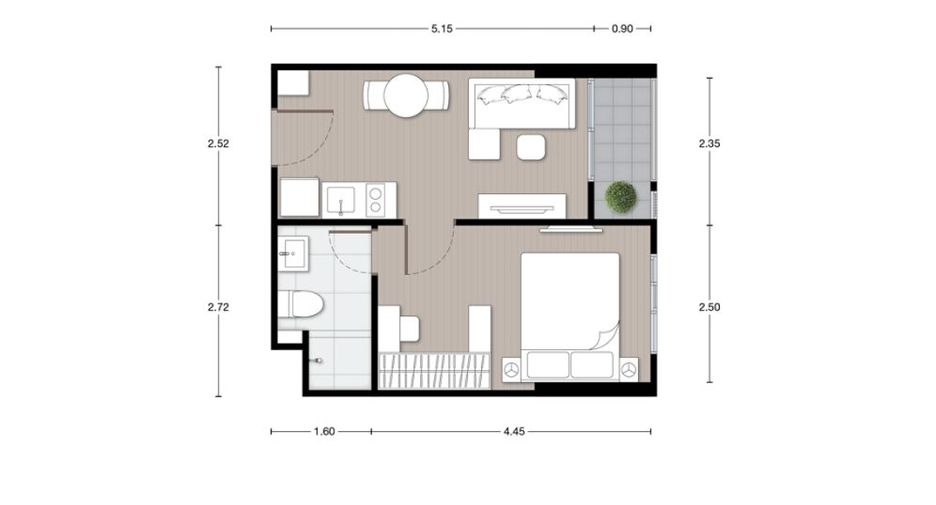 For sale 1 bed condo in Bang Phli, Samut Prakan