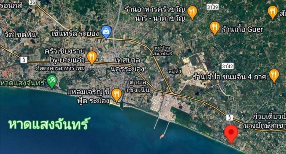À vendre terrain à Mueang Rayong, Rayong