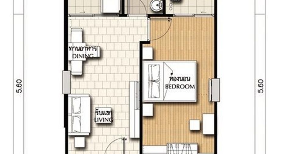 For sale 1 bed condo in Huai Khwang, Bangkok