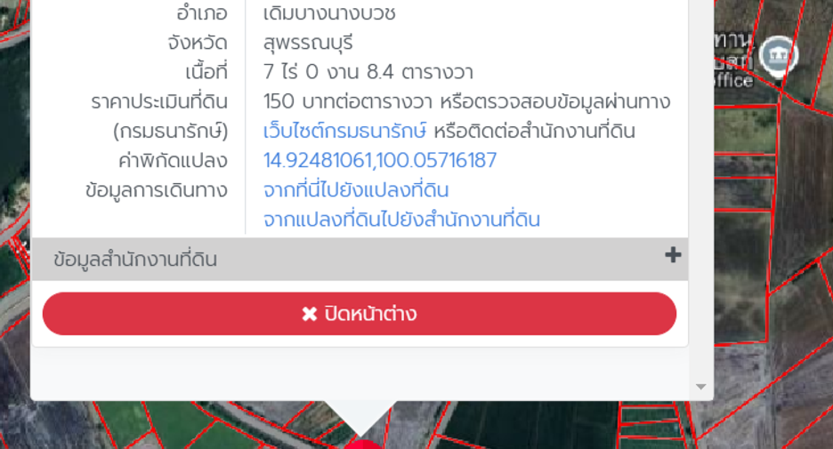 For sale land in Doem Bang Nang Buat, Suphan Buri
