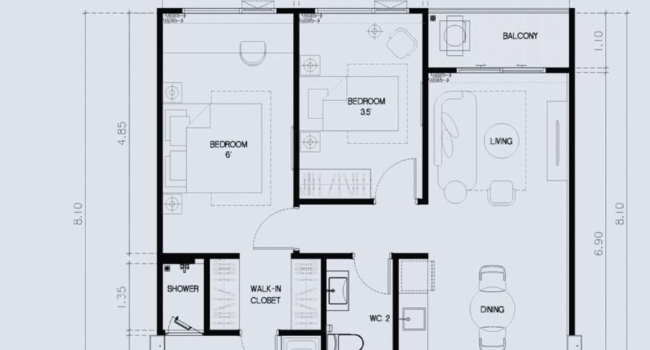 For sale 2 bedrooms condo in Thalang, Phuket