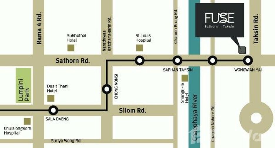 For sale studio condo in Khlong San, Bangkok