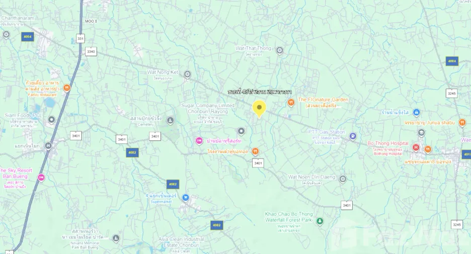 For sale land in Bo Thong, Chonburi