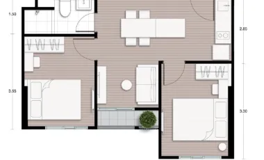 For sale 2 ベッドルーム condo in Huai Khwang, Bangkok
