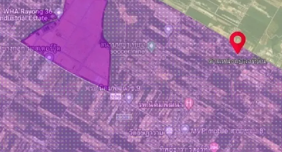 For sale land in Nikhom Phatthana, Rayong