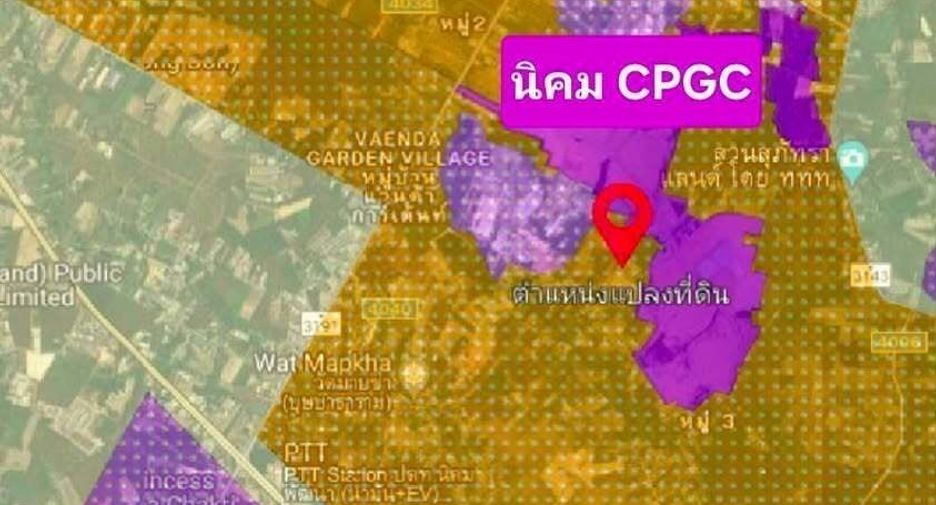 For sale land in Nikhom Phatthana, Rayong