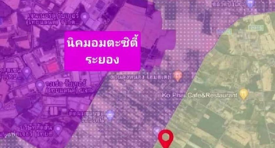 For sale land in Nikhom Phatthana, Rayong