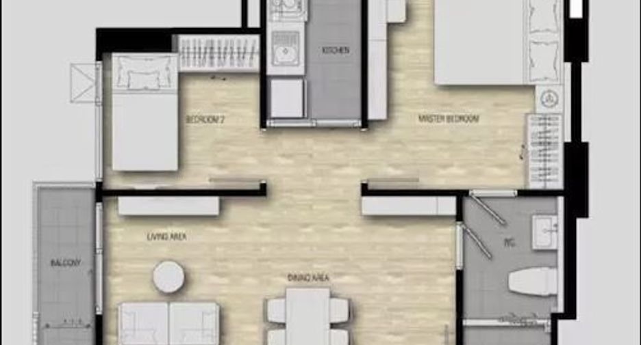 For sale 2 bedrooms condo in Mueang Nonthaburi, Nonthaburi