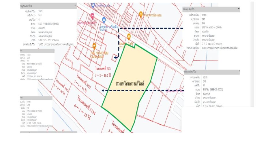 For sale land in Phra Nakhon Si Ayutthaya, Phra Nakhon Si Ayutthaya