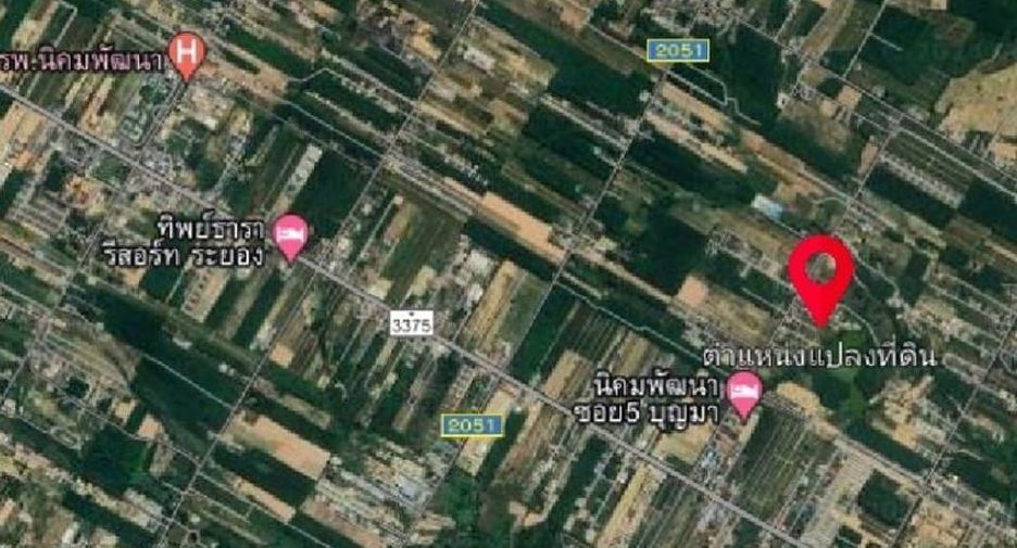 For sale land in Nikhom Phatthana, Rayong