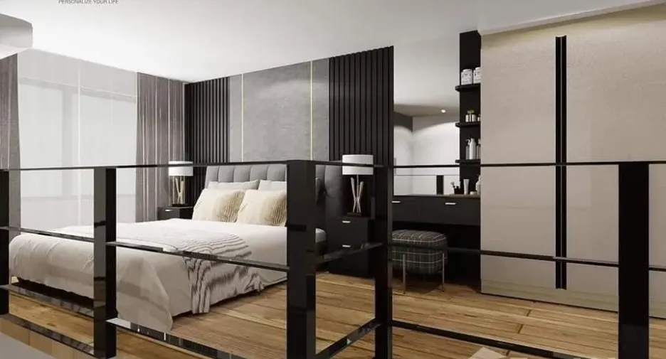 Condo en alquiler de 2 habitaciones en Huai Khwang, Bangkok