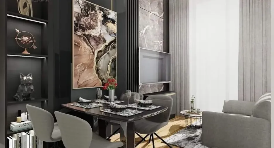 Condo en alquiler de 2 habitaciones en Huai Khwang, Bangkok