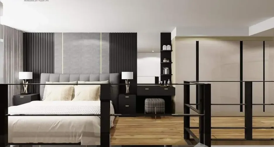 Condo en alquiler de 2 habitaciones en Huai Khwang, Bangkok