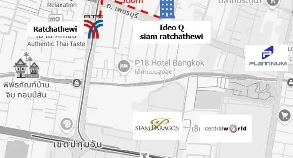 Wohnung zur Miete mit 1 Zimmer in Pathum Wan, Bangkok