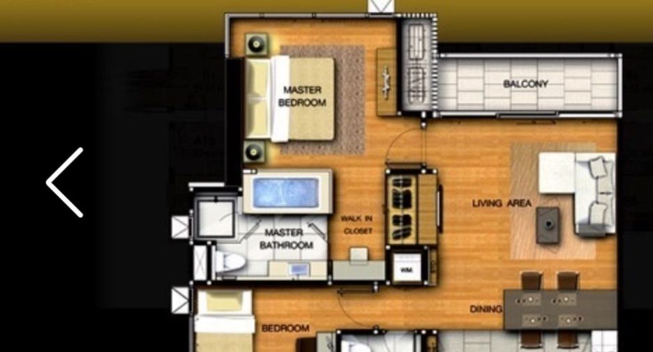 For rent 2 bedrooms condo in Sathon, Bangkok