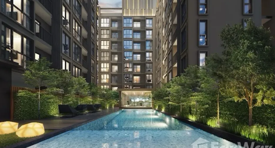 For rent 1 bed condo in Huai Khwang, Bangkok