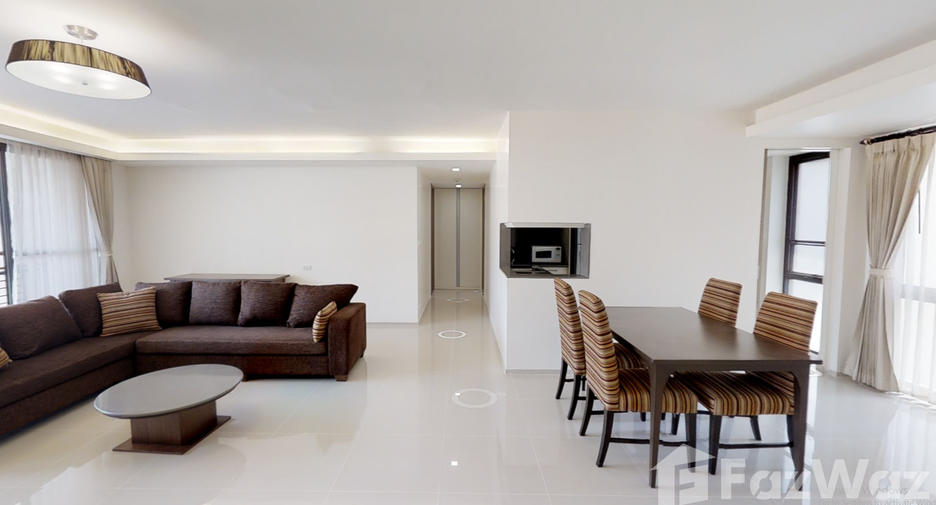 Apartamento en alquiler de 3 habitaciones en Khlong Toei, Bangkok