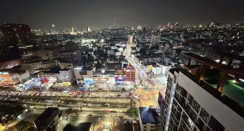 For rent studio condo in Huai Khwang, Bangkok