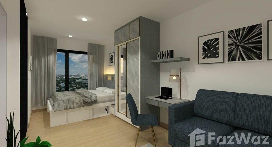 For rent studio condo in Huai Khwang, Bangkok