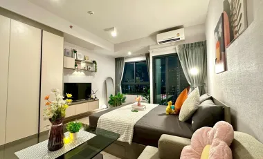 For rent studio condo in Huai Khwang, Bangkok
