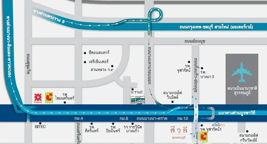 For rent 3 bedrooms house in Bang Phli, Samut Prakan