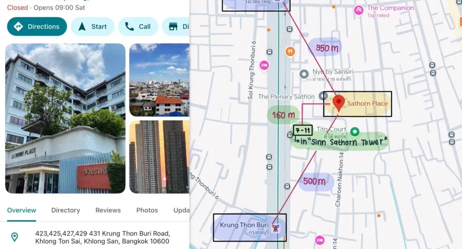 Condo en alquiler de 2 habitaciones en Khlong San, Bangkok