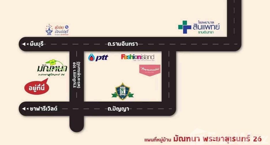 For rent 3 bedrooms house in Khlong Sam Wa, Bangkok