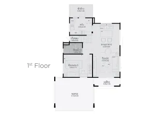 出租 3 卧室 独立屋 在 Bang Phli, Samut Prakan
