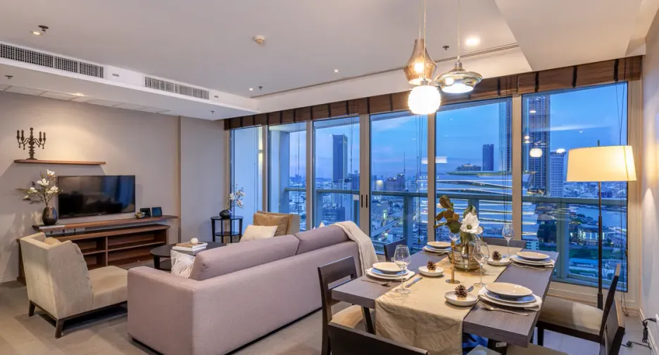 Wohnung zur Miete mit 3 Zimmer in Sathon, Bangkok
