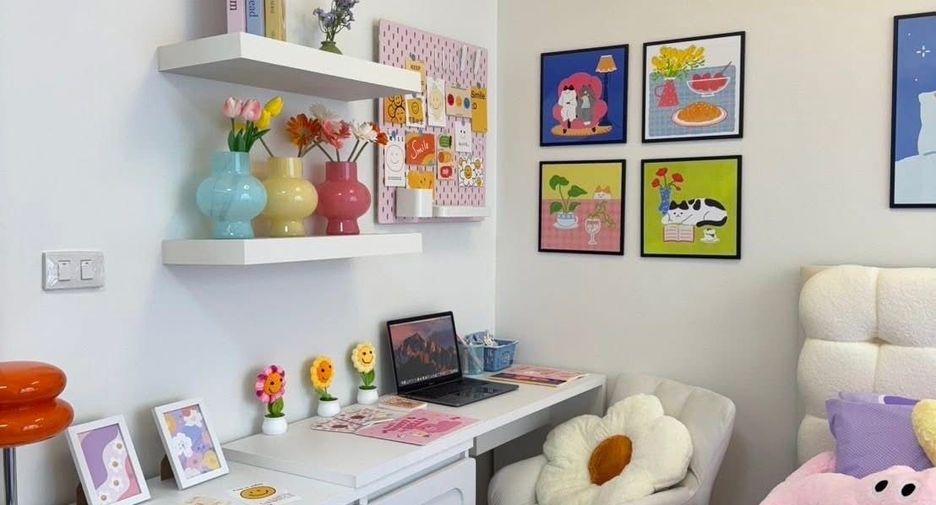 For rent 1 bed condo in Huai Khwang, Bangkok