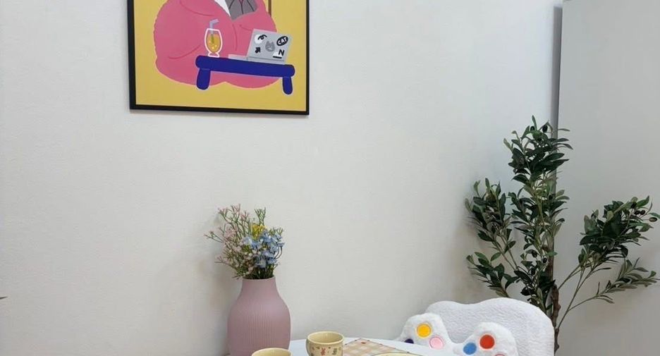 For rent 1 bed condo in Huai Khwang, Bangkok
