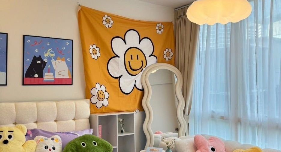 For rent 1 bed condo in Huai Khwang, Bangkok