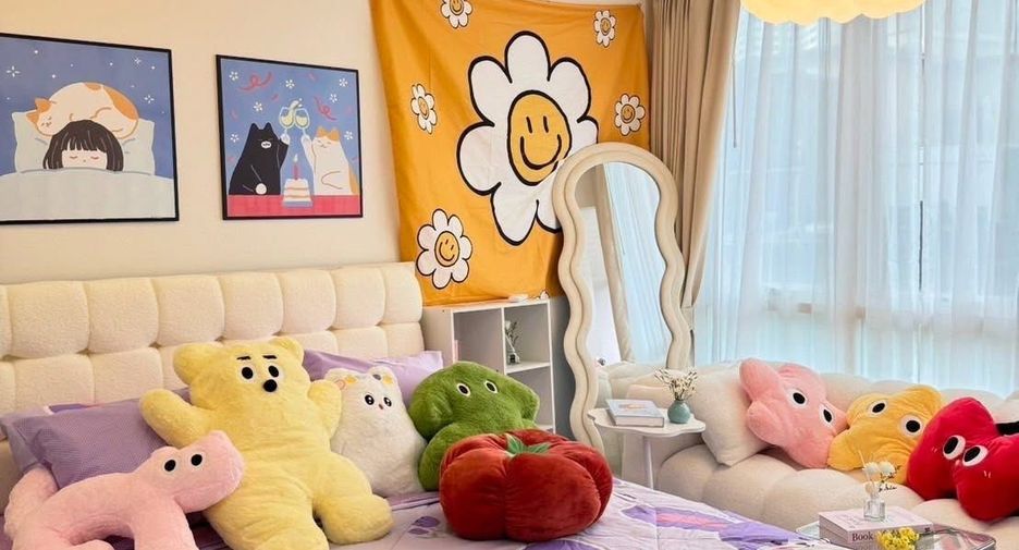 For rent 1 bed condo in Huai Khwang, Bangkok