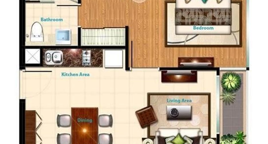 For rent 1 bed condo in Watthana, Bangkok