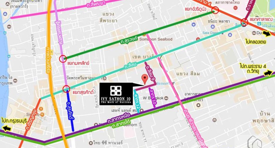 Wohnung zur Miete mit 1 Zimmer in Sathon, Bangkok